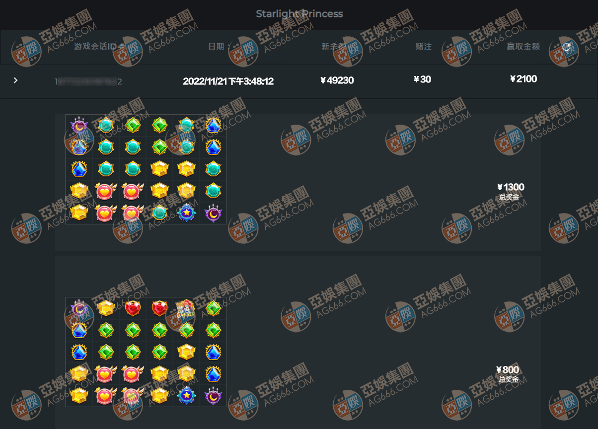 pp星光公主玩家注单1