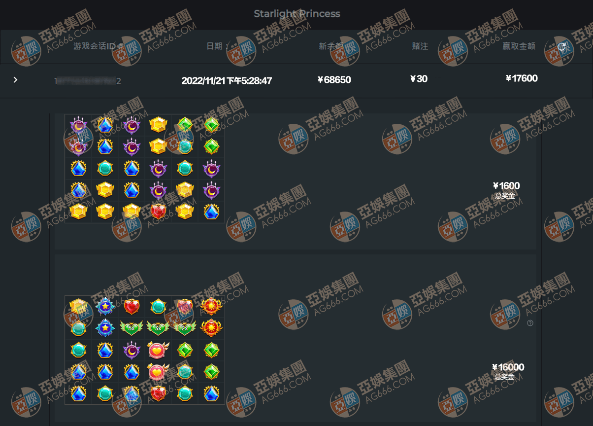 pp星光公主玩家注单2